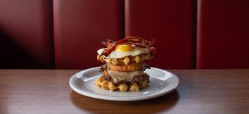 Denny's Waffleburger