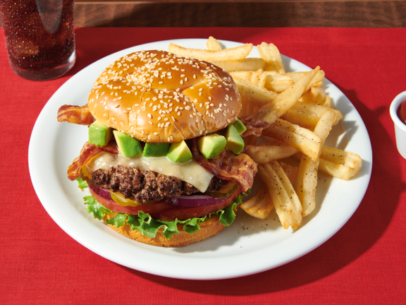 Denny's Hamburger with Fries