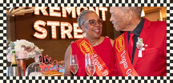 Denny's Vegas Weddings Couple