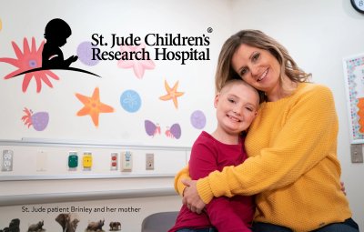 St. Jude Children's Research Hospital featuring Brinley and her mother
