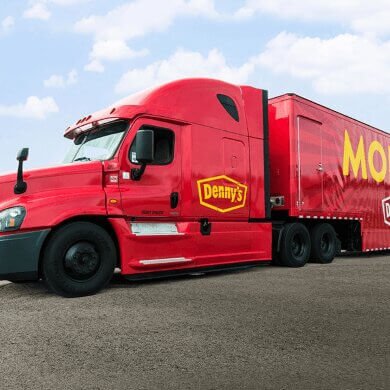 Denny's Social Impact red trucks